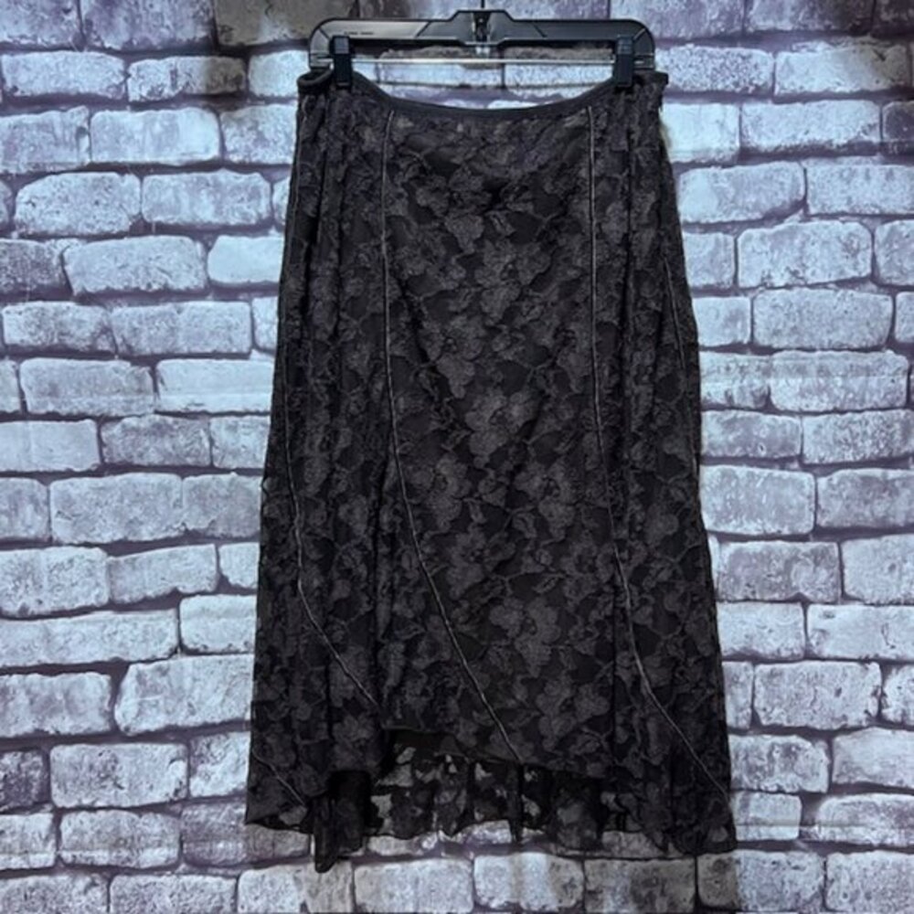 J. Jill NWT Brown Lace Skirt Size 16